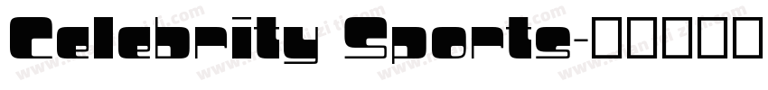 Celebrity Sports字体转换